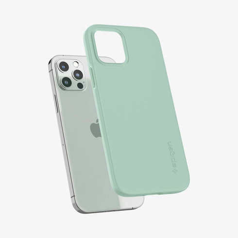 ACS01612 - iPhone 12 Pro Max Case Thin Fit in black showing the back